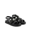 Karl Lagerfeld Ikonik Karl-patch Sandals In Black