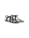 Karl Lagerfeld Ikonik Karl-patch Sandals In Black