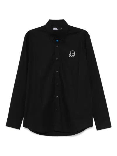Karl Lagerfeld Ikonik Karl Shirt In Black