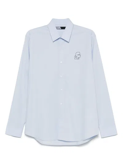 Karl Lagerfeld Ikonik Karl Shirt In Blue