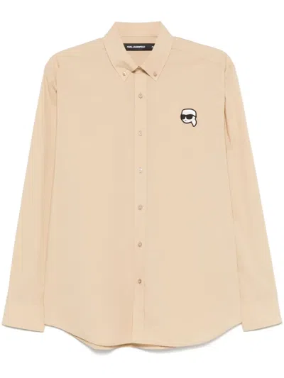 Karl Lagerfeld Ikonik Karl Shirt In Neutrals