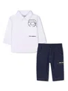 Karl Lagerfeld Ikonik Karl Trousers Set In 蓝色