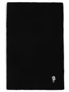 Karl Lagerfeld Ikonik Knitted Scarf In Black