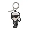 KARL LAGERFELD IKONIK LOGO-PENDANT KEYCHAIN