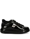 Karl Lagerfeld Ikonik Nft Kapri Leather Sneakers In 黑色