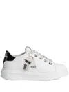 Karl Lagerfeld Woman Sneakers White Size 10 Soft Leather In White