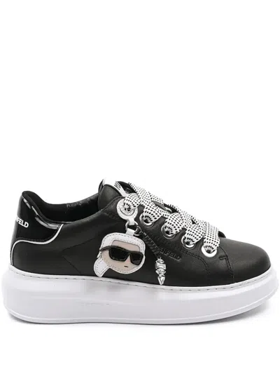 Karl Lagerfeld Ikonik Nft Kapri Sneakers In Black
