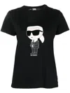 Karl Lagerfeld Ikon T-shirt In Black
