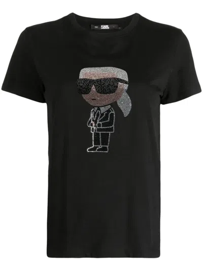 Karl Lagerfeld Ikonik Karl T-shirt In Black