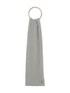 Karl Lagerfeld Ikonik Ribber Scarf In Grey