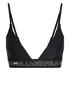Karl Lagerfeld Ikonik 2.0 Bikini Top In Black