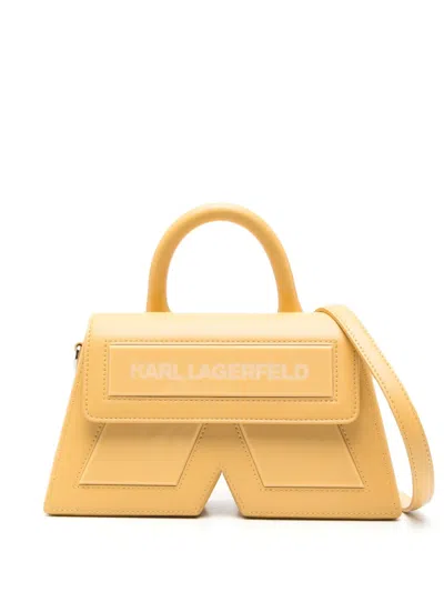Karl Lagerfeld Ikon/k Cross Body Bag In Yellow