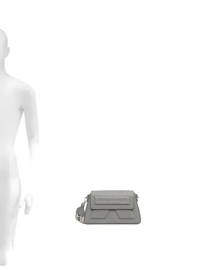 Karl Lagerfeld Ikon/k Crossbody Bag In Gray