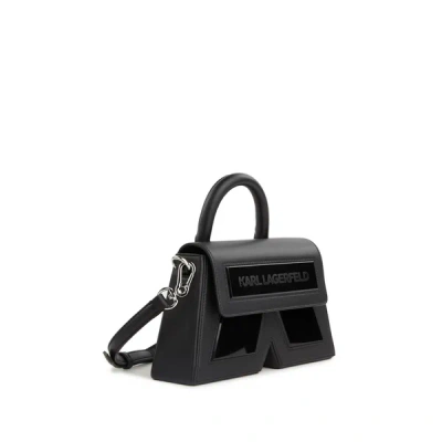 Karl Lagerfeld Ikon/k Leather Bag In Black