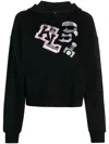 Karl Lagerfeld Organic Cotton Sweatshirt With Iconic Embroidery On The Front In Green