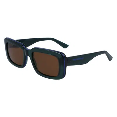 Karl Lagerfeld Injectedsunglasses In Green