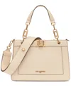 Karl Lagerfeld Ivette Leather Satchel In Neutral