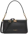 Karl Lagerfeld Ivette Shoulder In Black,gold