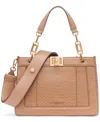 Karl Lagerfeld Ivette Top Zip Satchel Bag In Nude