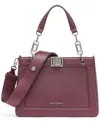 Karl Lagerfeld Ivette Leather Satchel In Purple