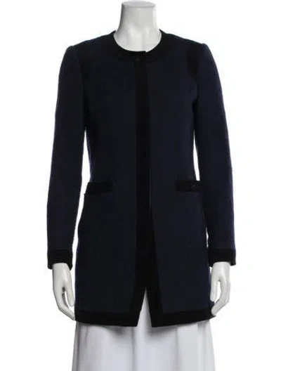Pre-owned Karl Lagerfeld Jacket In Blue