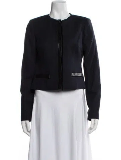 Pre-owned Karl Lagerfeld Jacket In Blue
