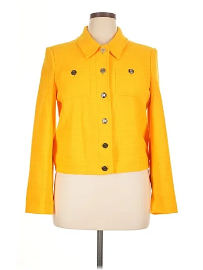 Pre-owned Karl Lagerfeld Jacket In Yellow