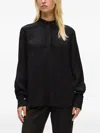 Karl Lagerfeld Jacquard Blouse In Black