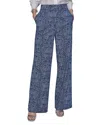 Karl Lagerfeld Womens Printed Wide Leg Denim Pants 2p 16 In Blue