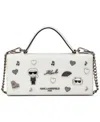 Karl Lagerfeld Jacqueline Small Crossbody Wallet In White
