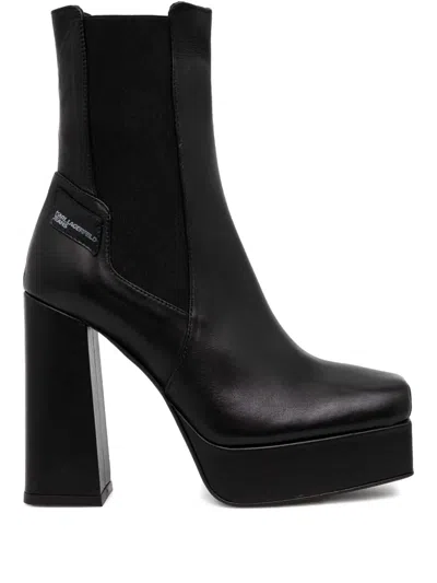 Karl Lagerfeld Jeans 120mm Chelsea Boots In Black