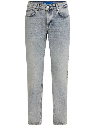 Karl Lagerfeld Jeans Acid-wash Jeans In Blue
