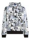 Karl Lagerfeld Jeans All-over Print Hoodie In Multi