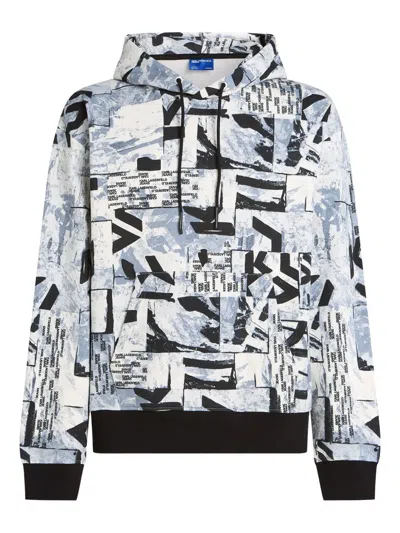 Karl Lagerfeld Jeans All-over Print Hoodie In Multi