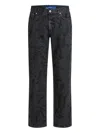 Karl Lagerfeld Jeans All-over-print Jeans In Blue