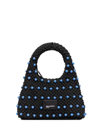 Karl Lagerfeld Jeans Beaded Tote Bag