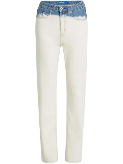 Karl Lagerfeld Jeans Jeans Mit Bleach-effekt In Weiss