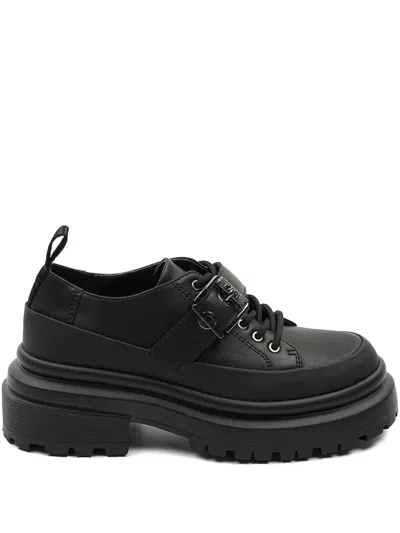 Karl Lagerfeld Jeans Brooke Buckle Shoes In Black