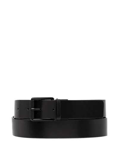 Karl Lagerfeld Jeans Buckle Belt In Black