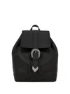 Karl Lagerfeld Jeans Buckle-fastening Drawstring Backpack In Black