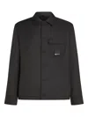 Karl Lagerfeld Jeans Button-fastening Jacket In Black
