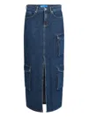 Karl Lagerfeld Jeans Cargo Denim Maxi Skirt