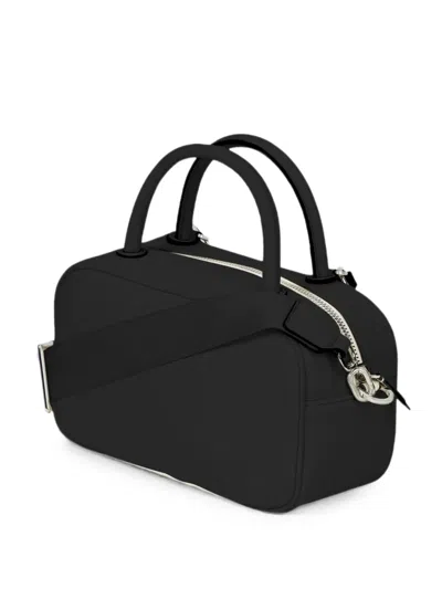 Karl Lagerfeld Jeans Charms Top-handle Cross Body Bag In Black
