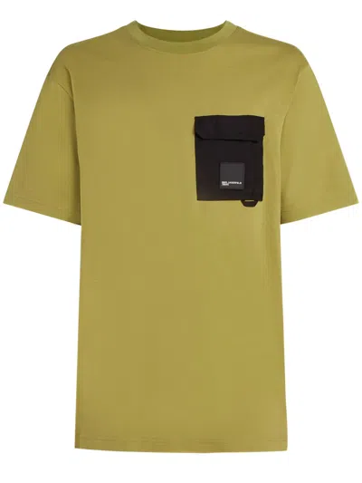 Karl Lagerfeld Jeans Chest Pocket T-shirt In Green