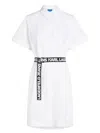 Karl Lagerfeld Jeans Cotton Shirt Dress In White