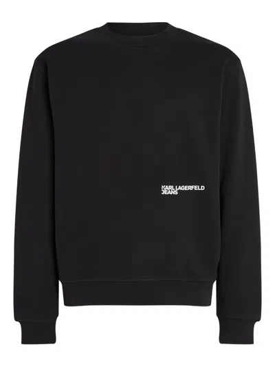Karl Lagerfeld Jeans Crew-neck Sweatshirt In Blue