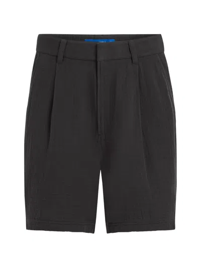 Karl Lagerfeld Jeans Crinkled Shorts In Black