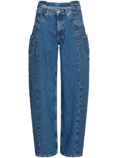 Karl Lagerfeld Jeans Deconstructed Baggy Jeans In Blue