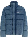 Karl Lagerfeld Jeans Denim Puffer Jacket In Blau