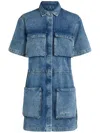 Karl Lagerfeld Jeans Denim Shirt Dress In Blue